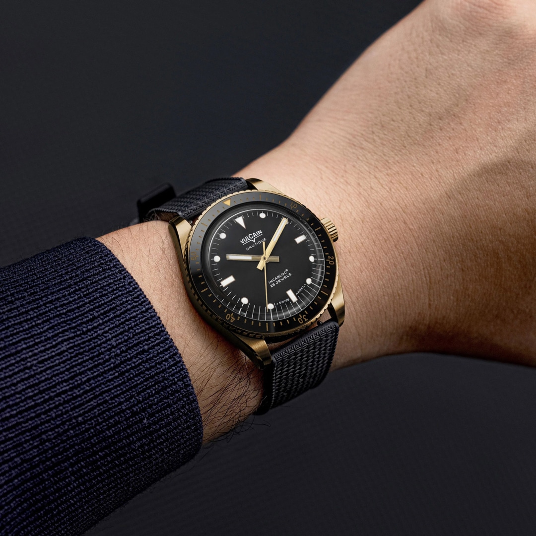 Vulcain Skindiver Nautique Bronze & Grey