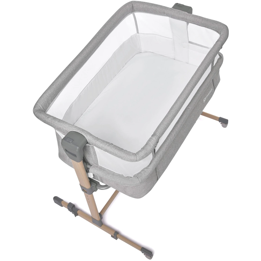 Kinderkraft Beistellbett NESTE AIR gray wood