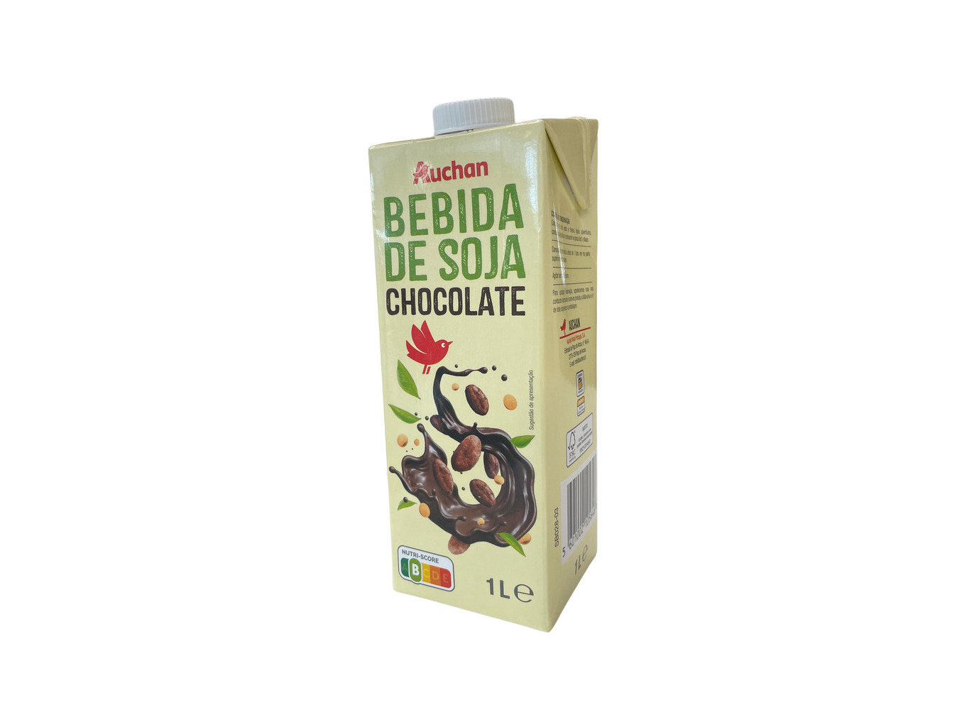 BEBIDA AUCHAN SOJA CHOCOLATE 1L