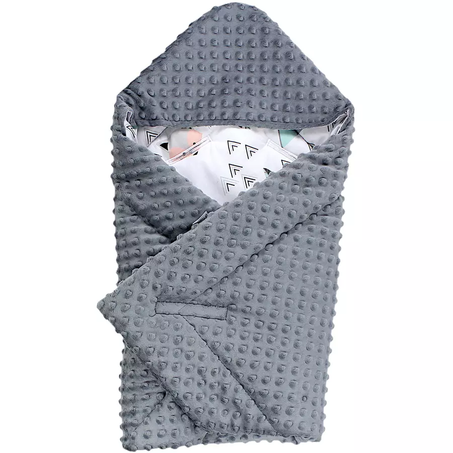 TupTam Baby Winter Einschlagdecke für Babyschale Wattiert mint