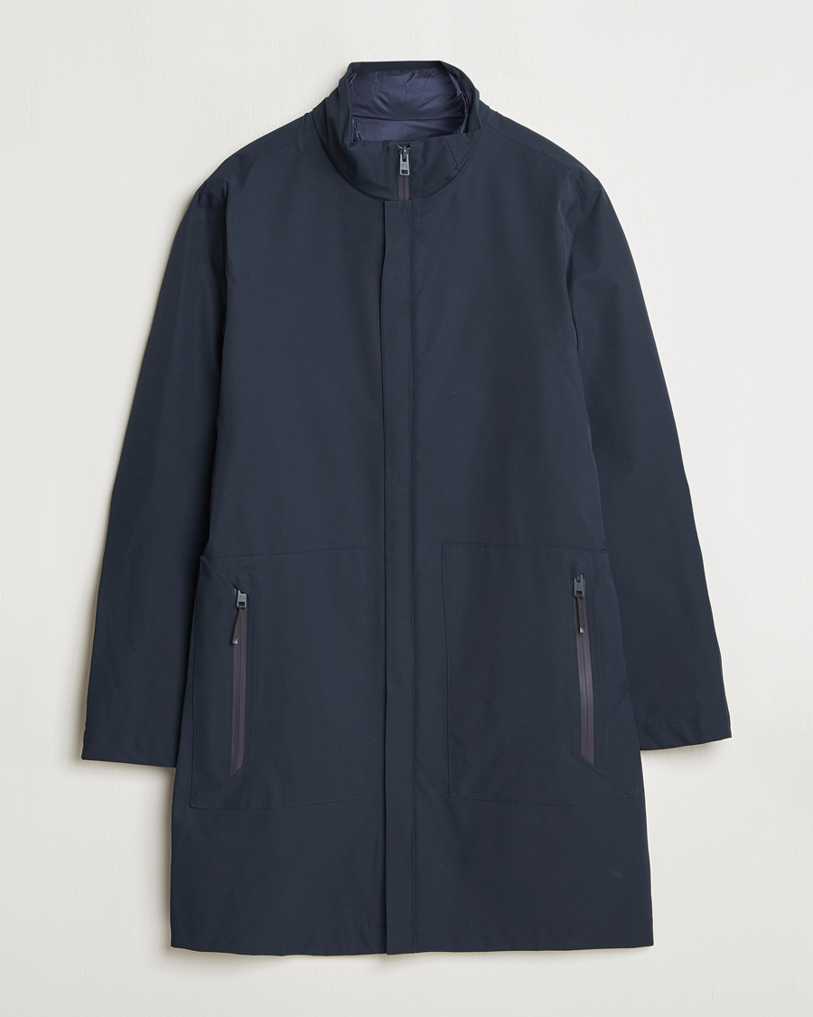 Woolrich Two Layer 2 in 1 Carcoat Melton Blue