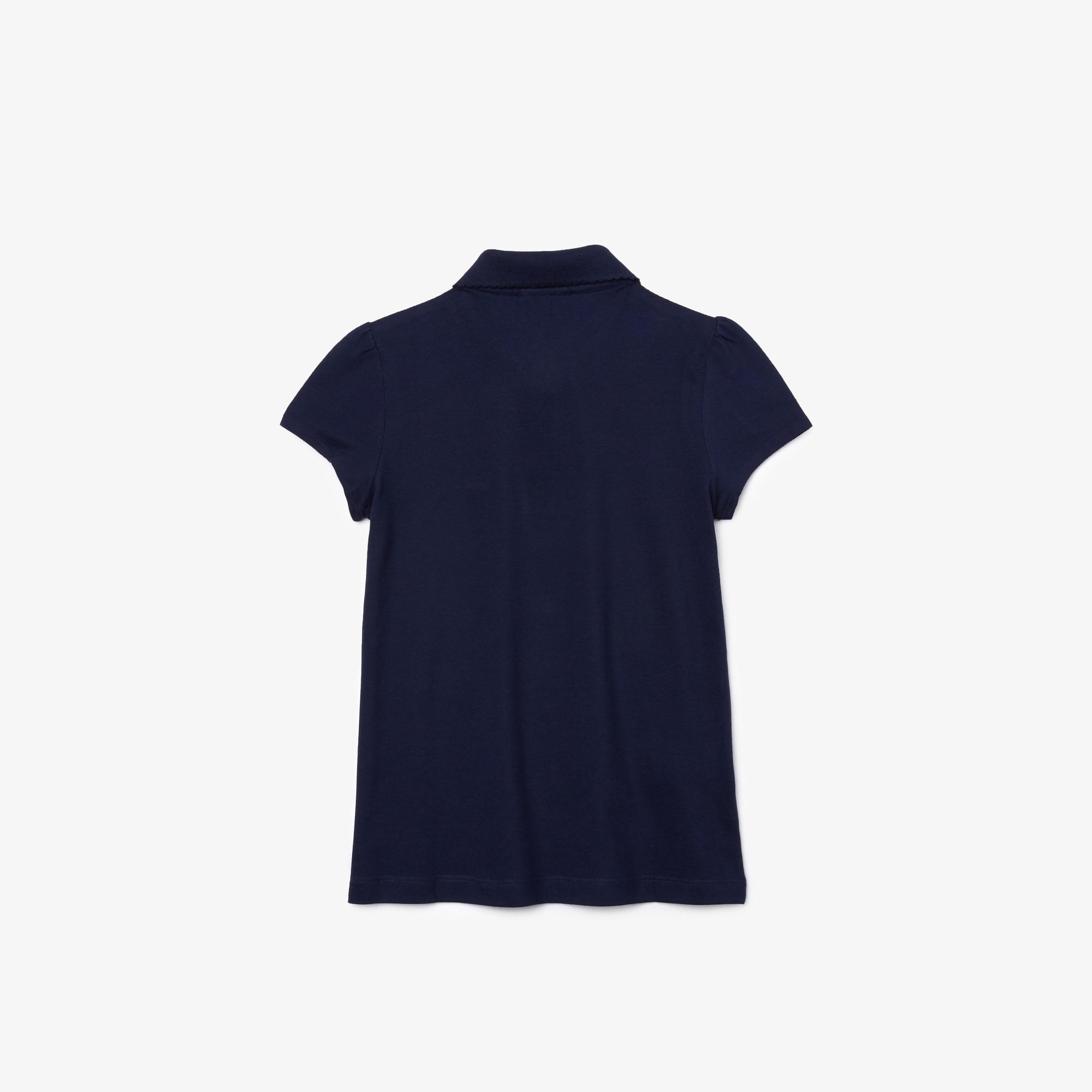 Polo Fille Lacoste en mini piqué avec col festonné Polos - Bleu - Lacoste - Fille