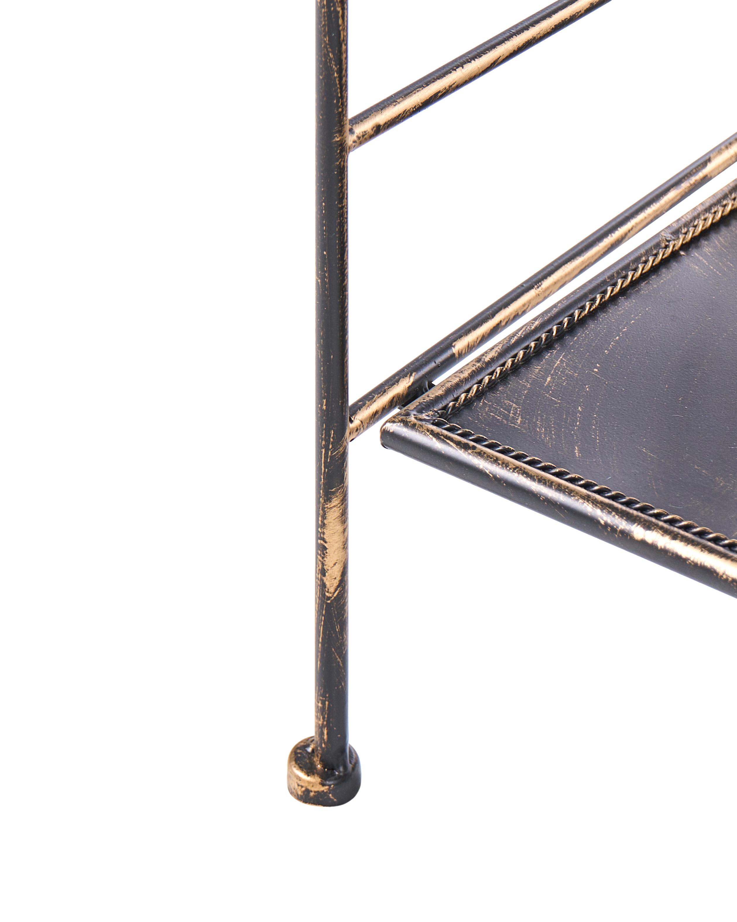 Rek VILLADOSE Metaal 60 cm 30 cm Zwart