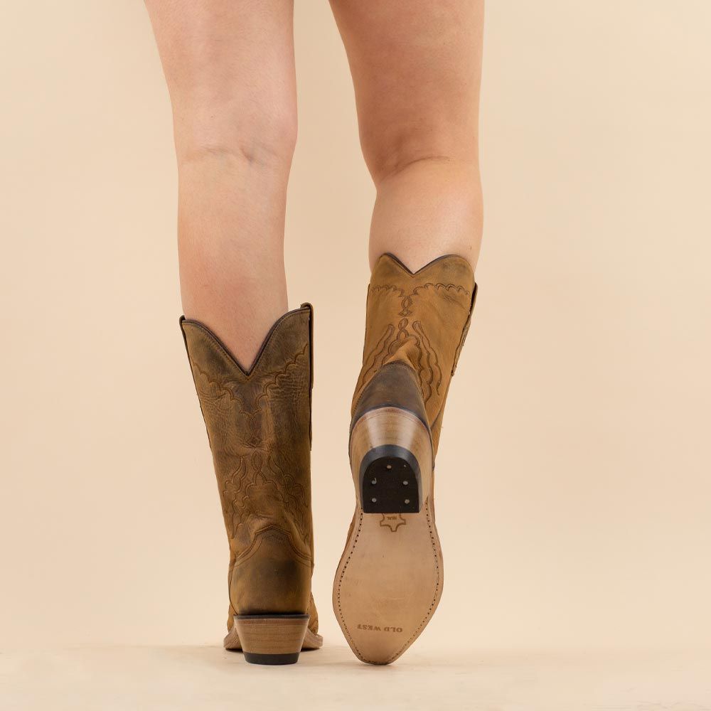 Old West LF1600E cowboylaarzen Bruin