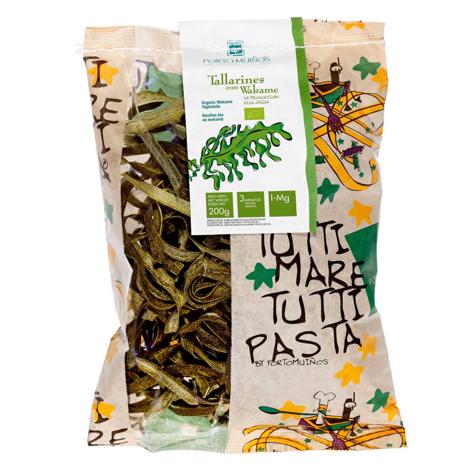 Tagliatelles aux algues wakamé bio