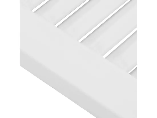 Portes d'armoire à persiennes 2 pcs blanc 69x29,5 cm