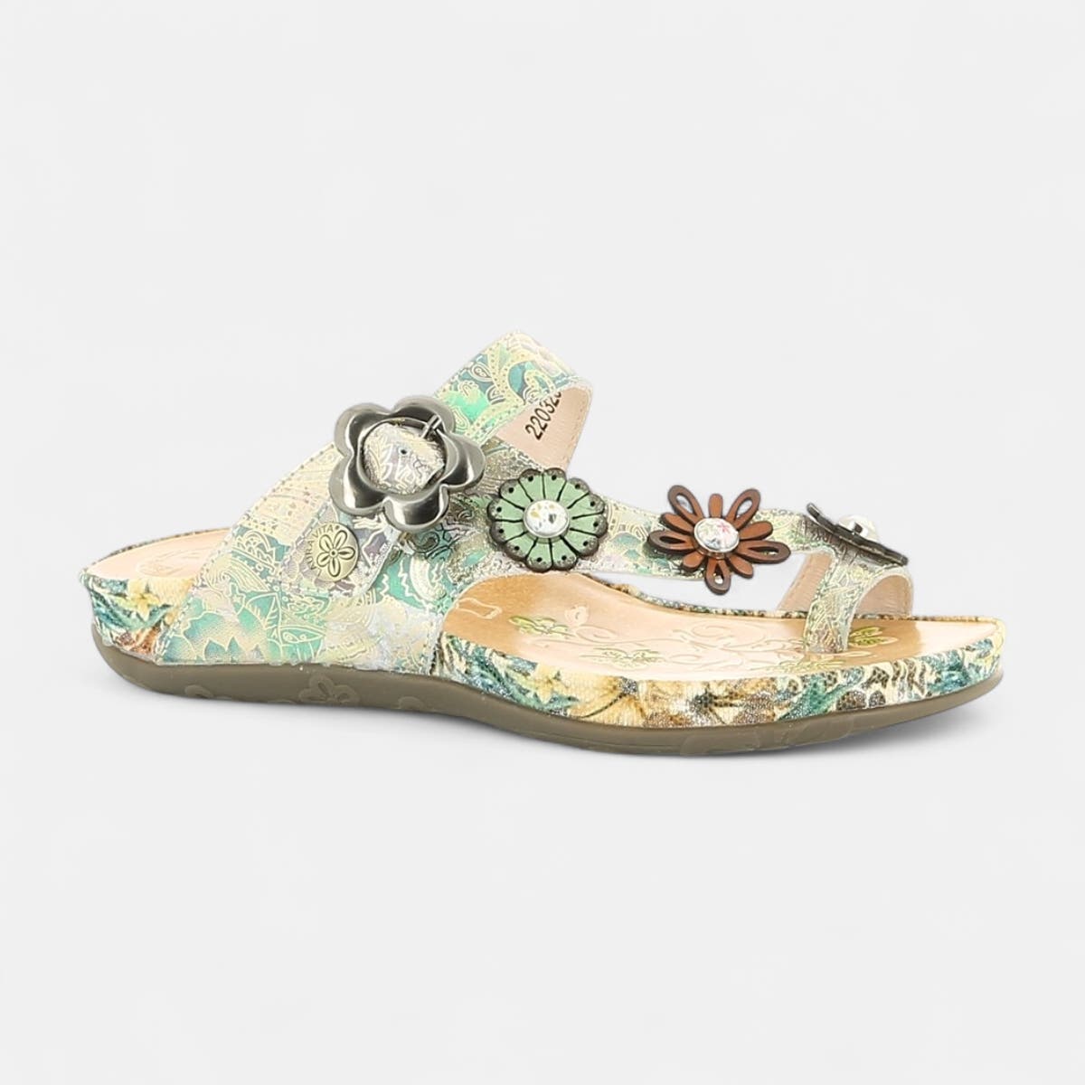 Mules Femme en cuir beige