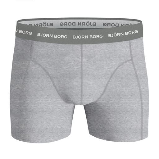 Björn Borg Cotton Stretch 9-pak Boxershorts, Sort/Melange/Blå/Grøn/Print, S