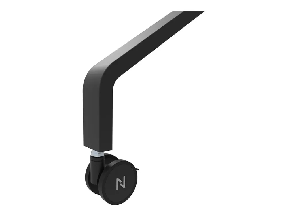 Neomounts FL50-525BL1 - Vogn med hjul - robust - for fladt panel - gulvstander - låsbar - stål - sort - skærmstørrelse: 55