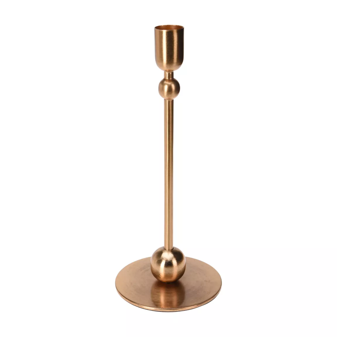 Bougeoir de Noël en métal (H23 cm) Art Déco Doré