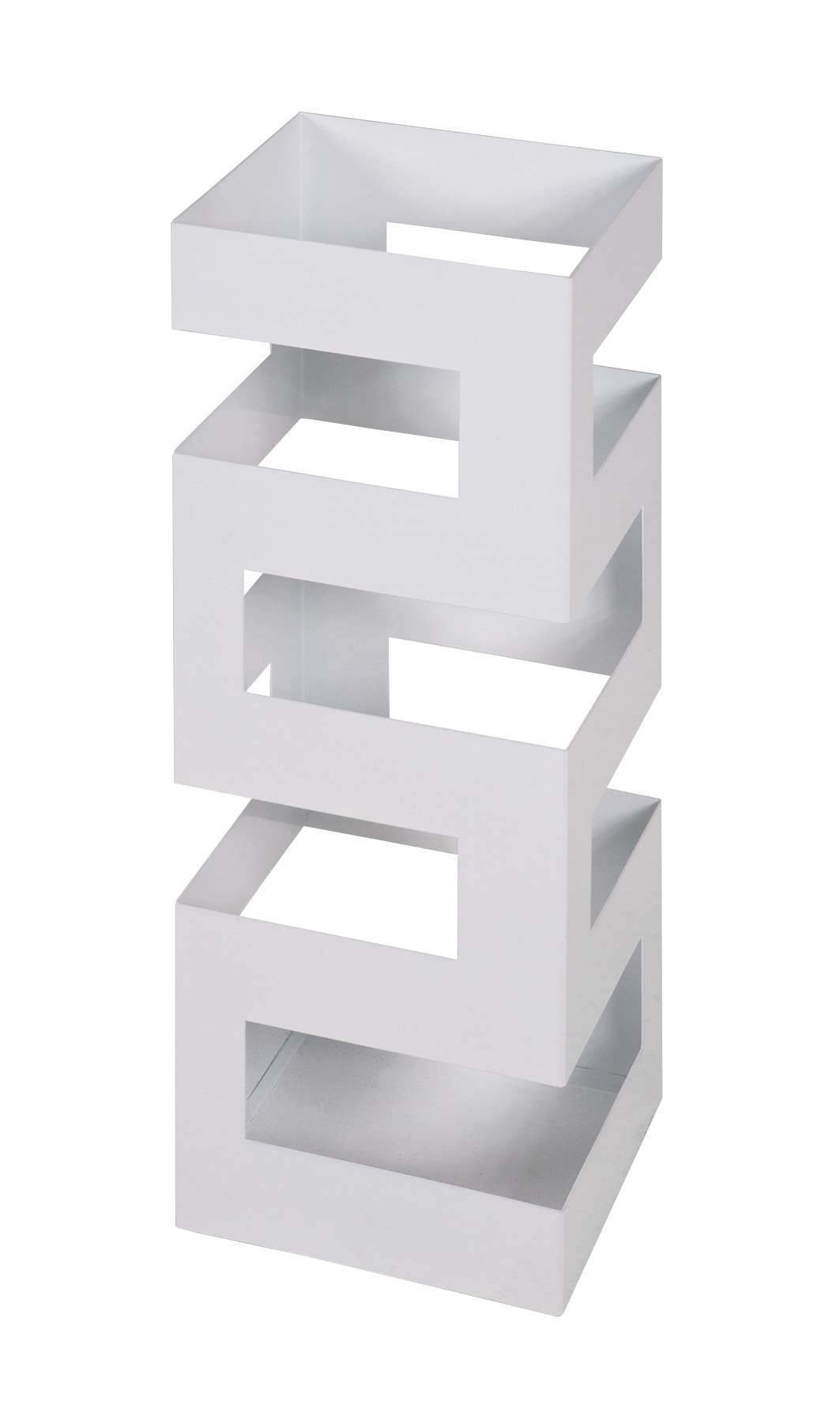 Schirmständer 16 x 48 x 16 cm Stahl weiß