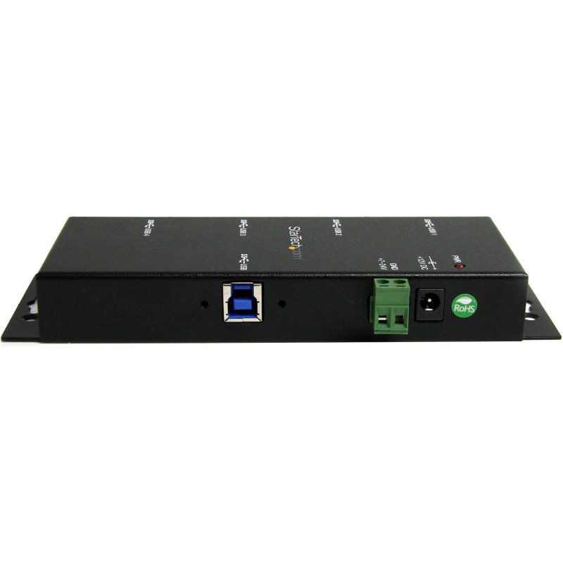 StarTech.com Hub USB 3.0 4 Ports - 5Gbps - Hub USB-A Industriel en Métal - Hub de Données USB Montable au Mur ou sur le Bureau - Hub d'Extension USB Conforme TAA