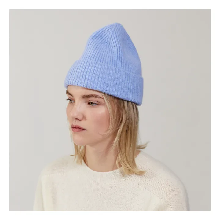 Le Bonnet Amsterdam Bonnet Laine et Angora | Bleu ciel