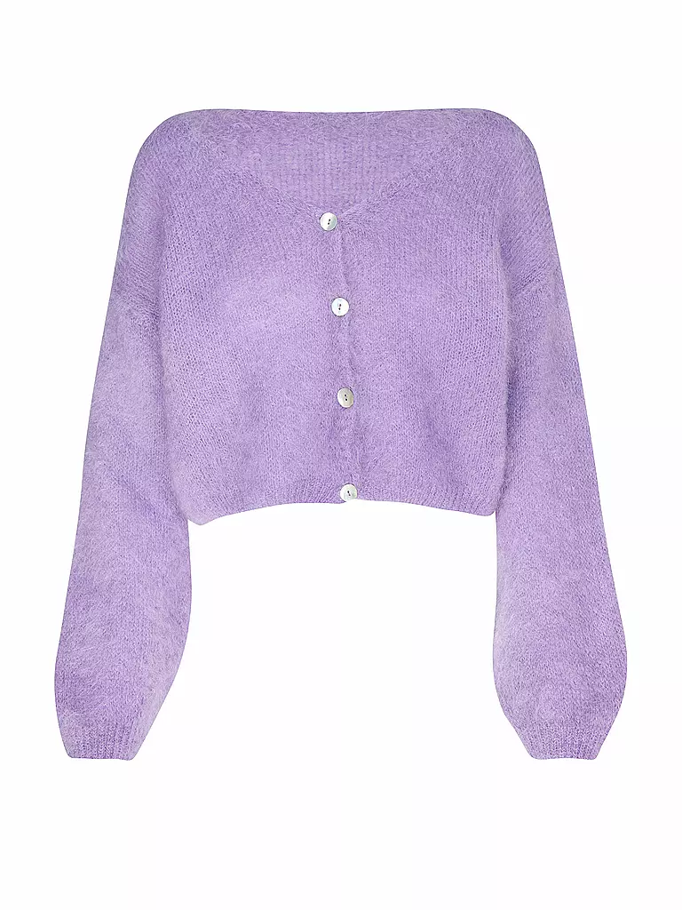 AMERICAN DREAMS Cardigan Cropped Fit CORNELIA lila