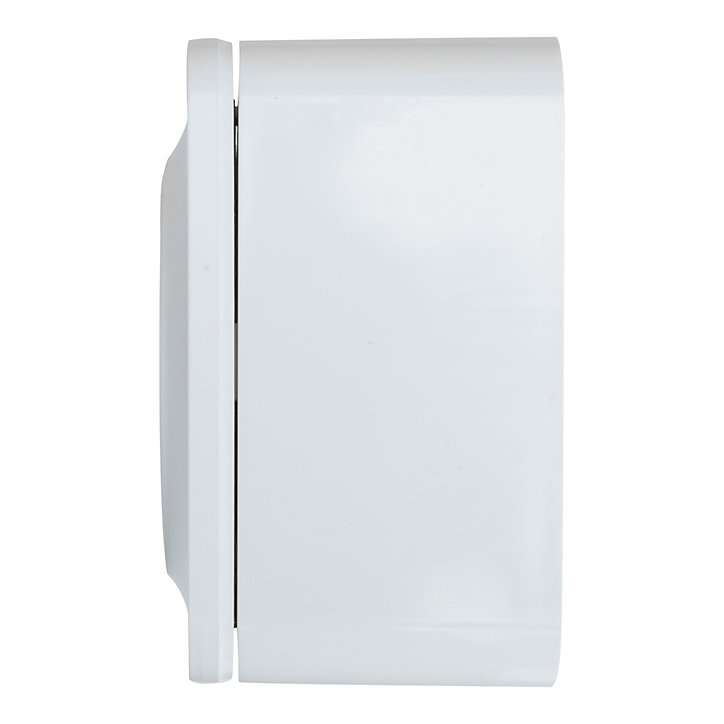 Prise avec terre en saillie Jacobsen Espen blanc composable, lot de 5