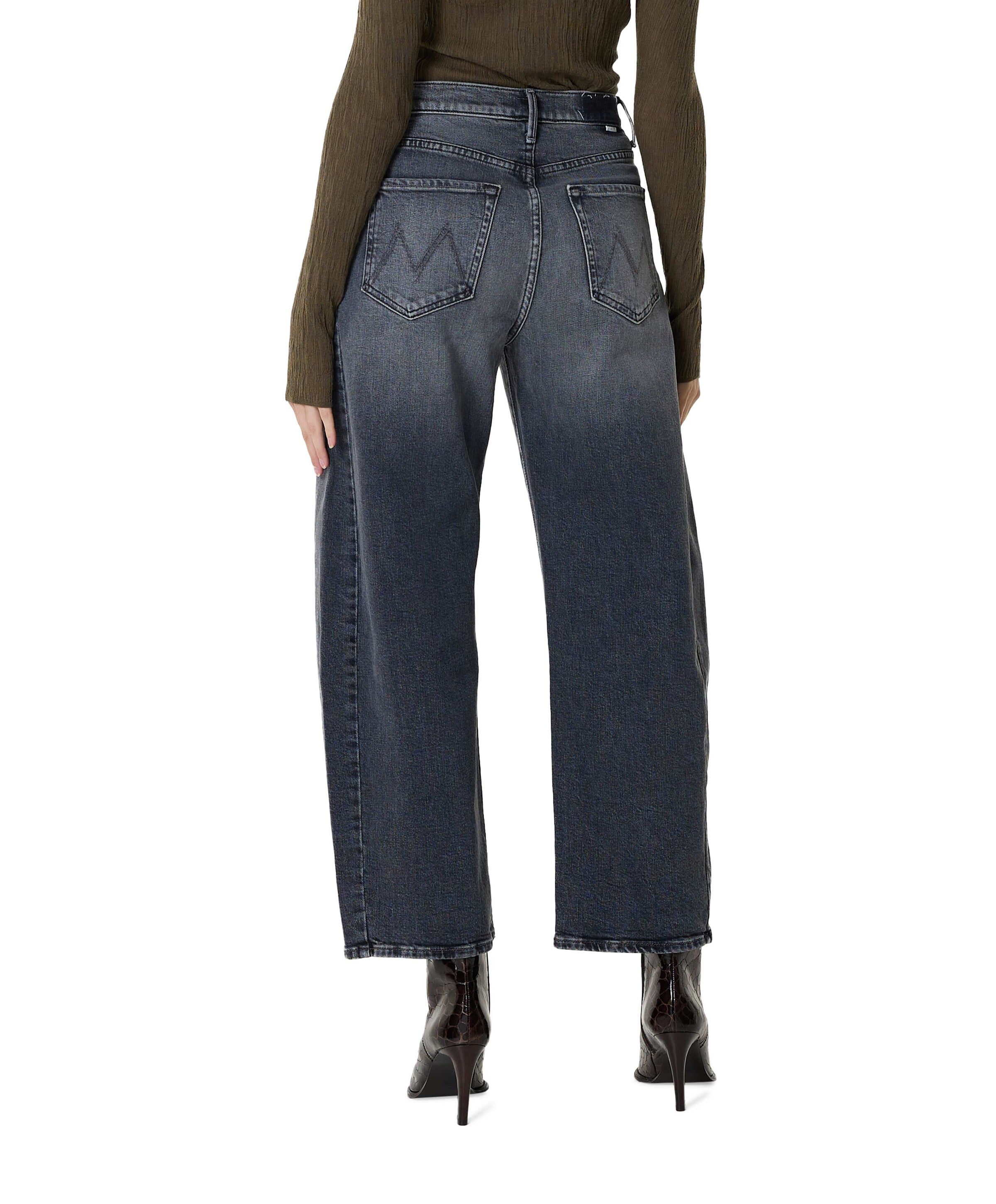 MOTHER The half pipe flood dames jeans grijs