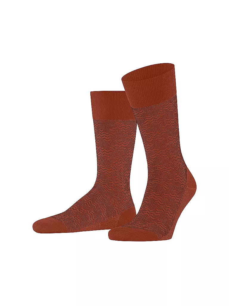 FALKE Socken FALKE MIGHTY NEST terra rot