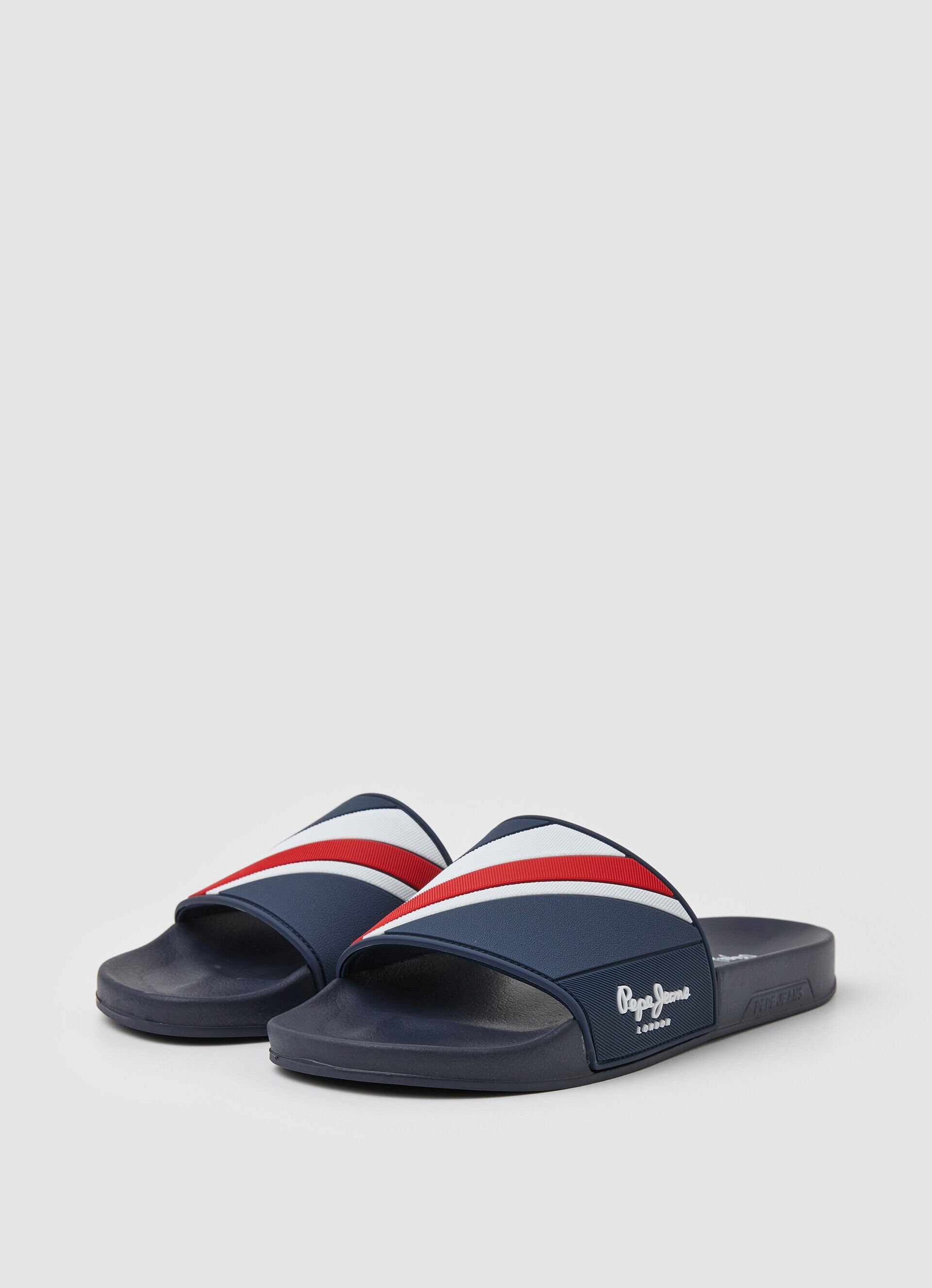 Chinelo de praia com textura deslizante - azul marinho