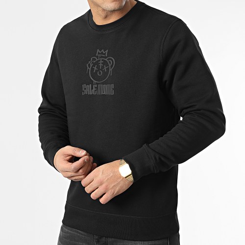 Sweat Crewneck King Nounours Black Noir