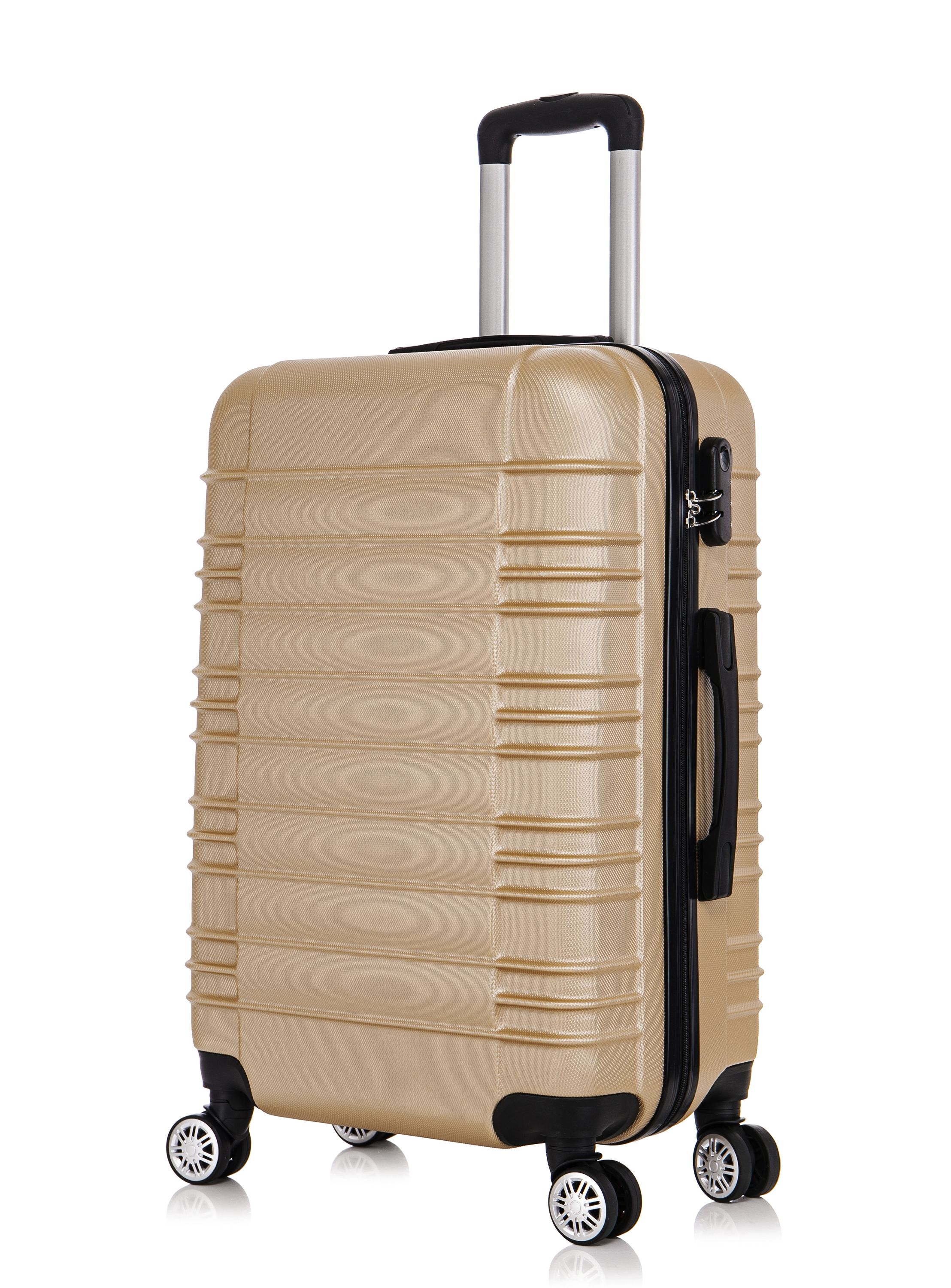 Reisekoffer Hartschalenkoffer AVA 5er Set champagner