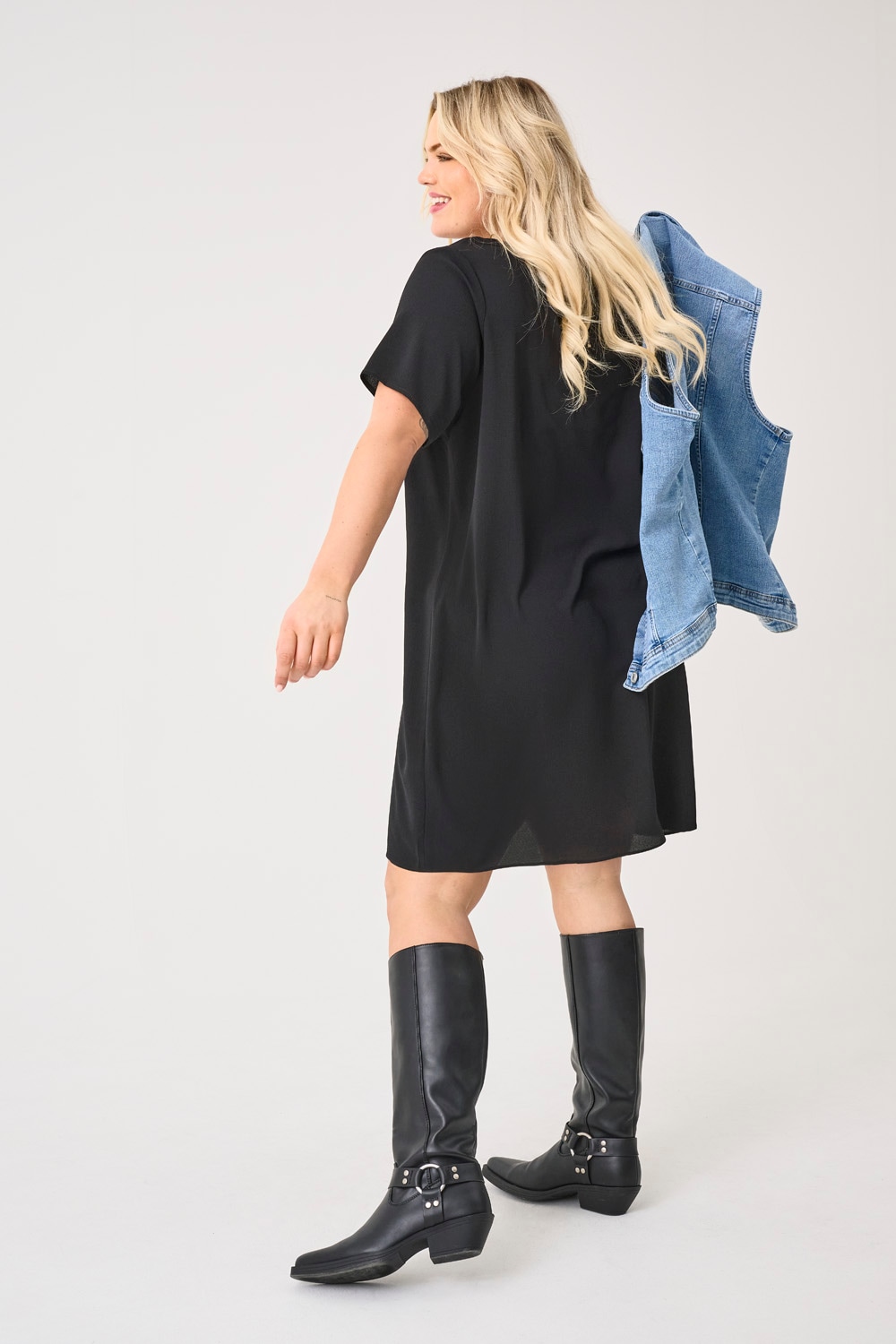 ONLY CARMAKOMA Blusenkleid »CARLUX SS TUNIC DRESS WVN NOOS« Sommerkleid