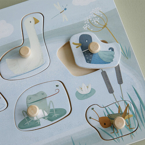 Little dutch knoppuzzel met geluid little goose - 7st
