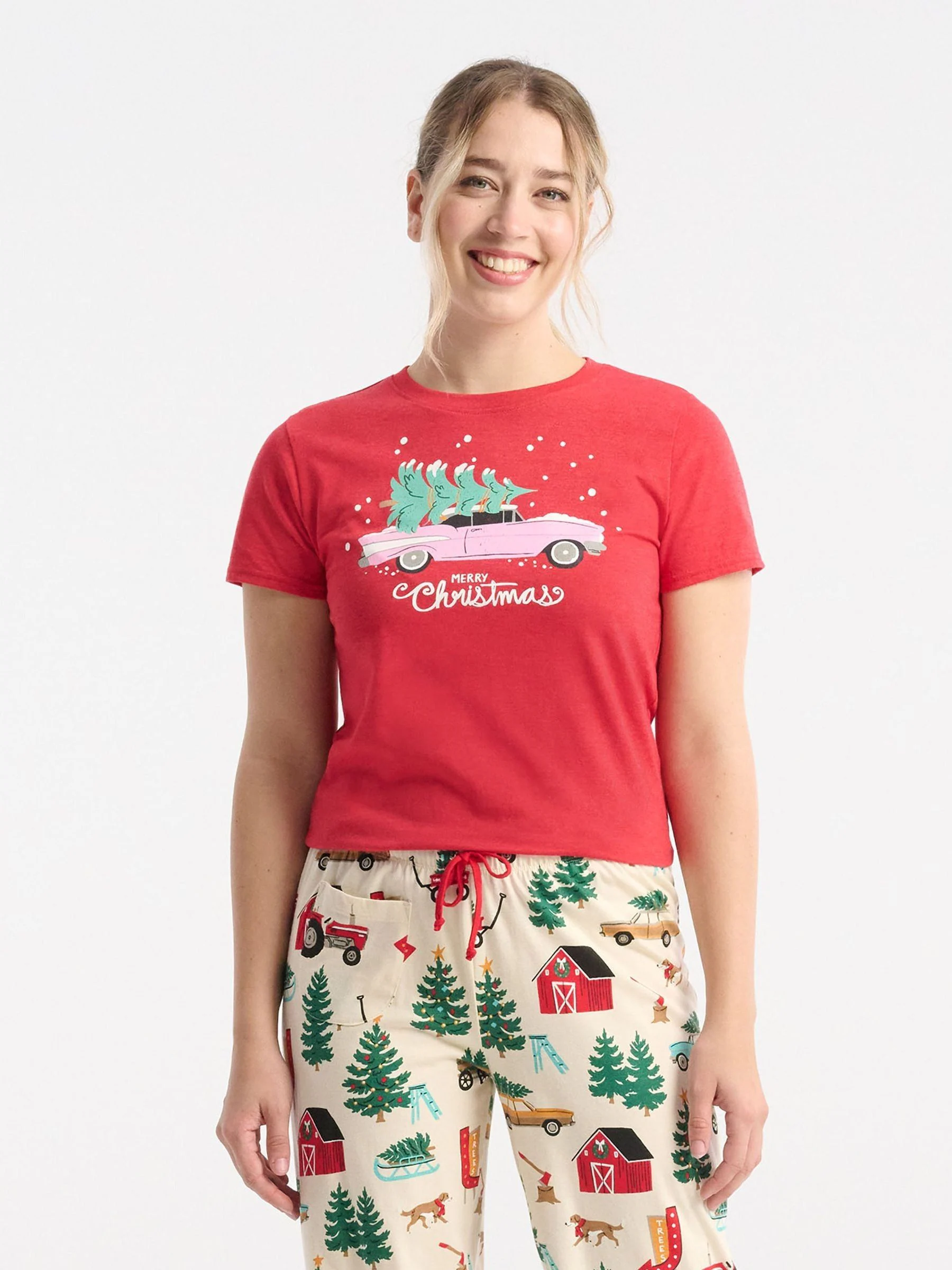 Hatley Red Merry Christmas Pyjama Top