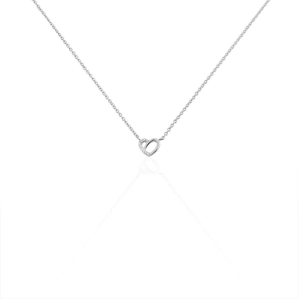 Collier Dorthea Argent Blanc Oxyde De Zirconium