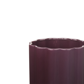 Keramieken bloempot burgundy 30x30x30cm