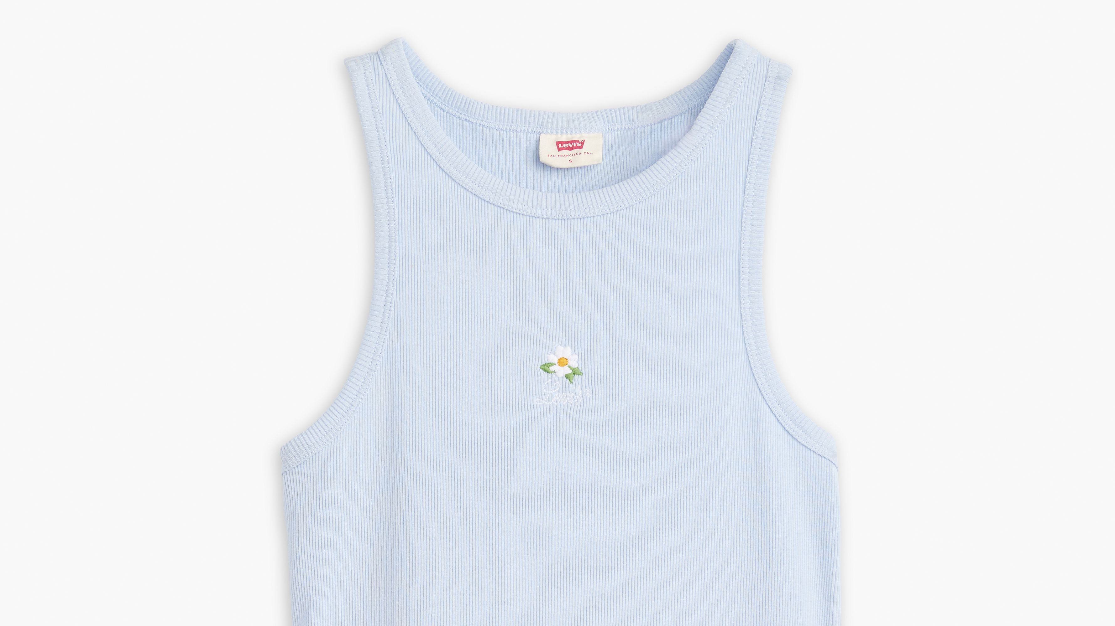 Débardeur graphique Gemini - Mini Floral Embroidery Kentucky Blue - Bleu