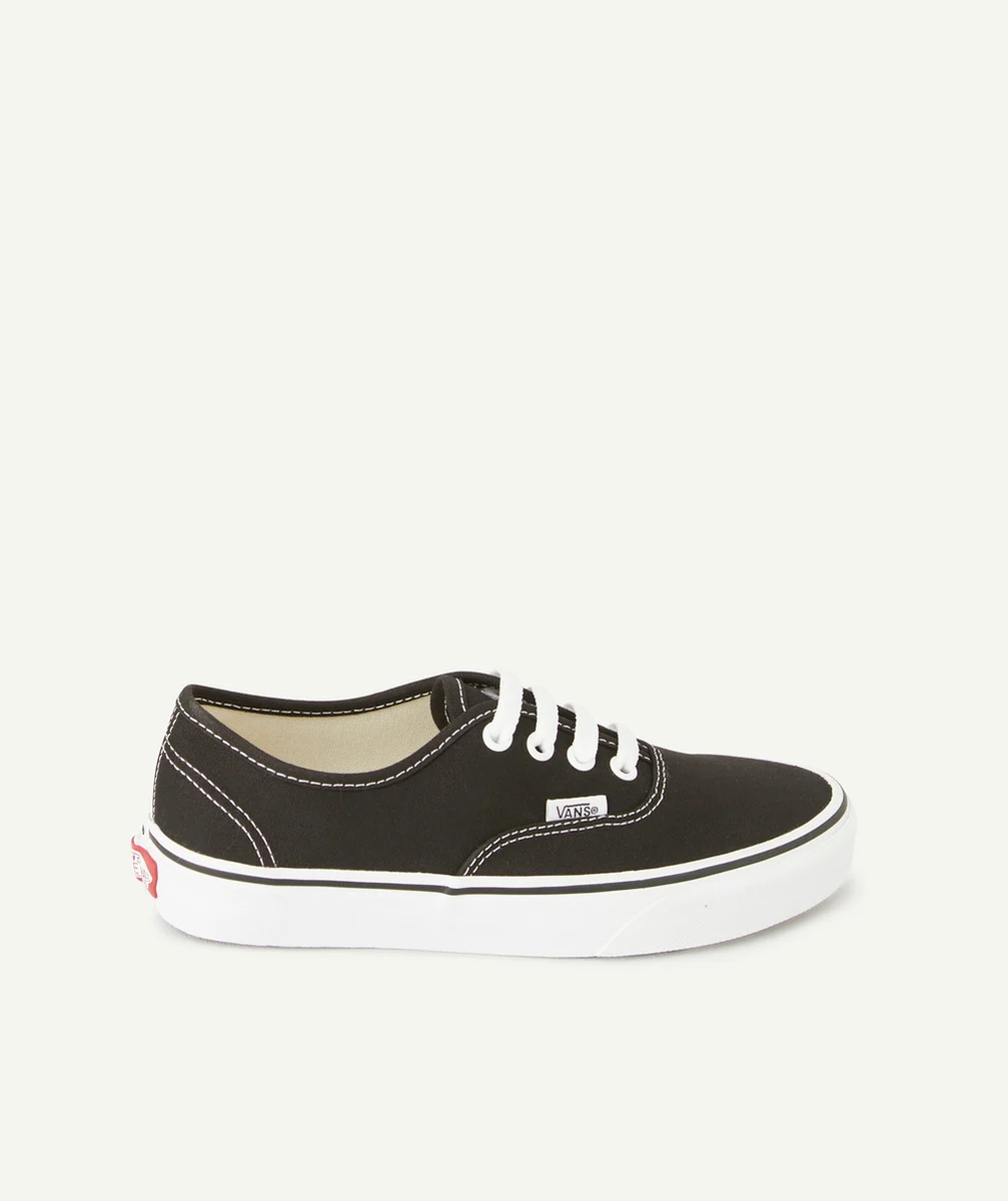 VANSBASKETS BASSES ENFANT NOIR ET BLANC AUTHENTIC