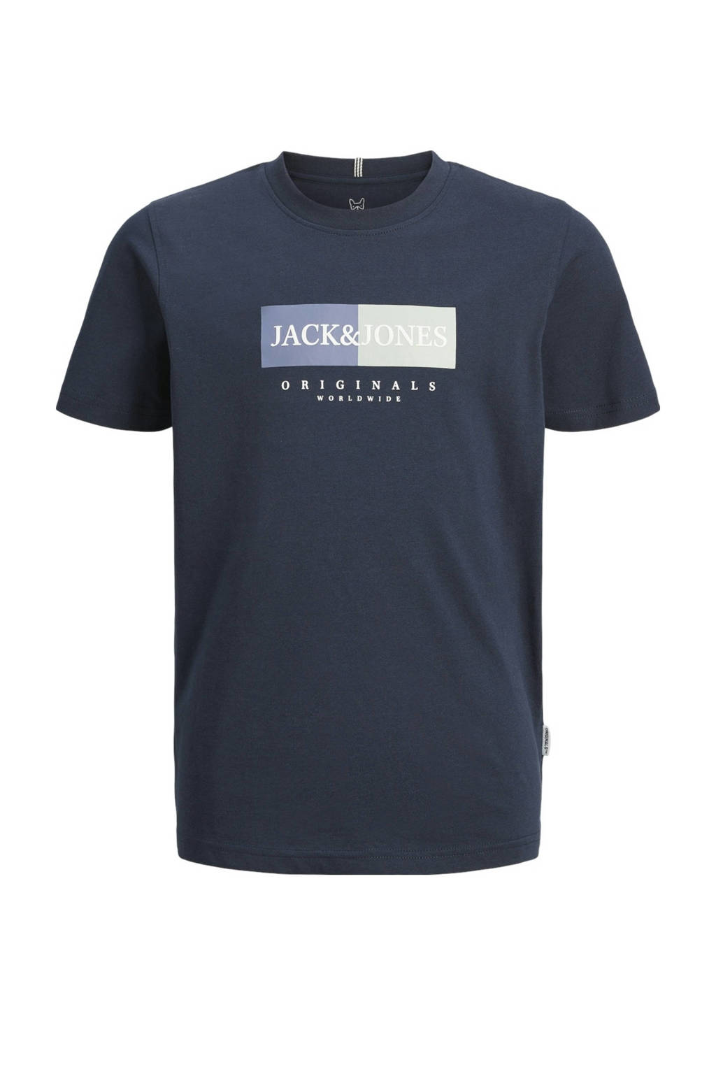 JACK & JONES T-shirt met printopdruk donkerblauw