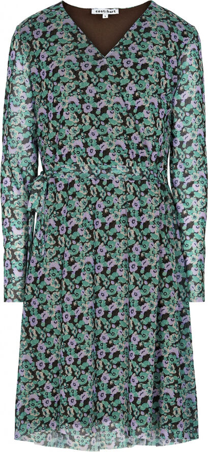 Costbart MONA LS DRESS Pool blue