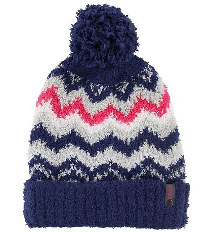 Roxy Mütze - Navy m. Quaste/Muster