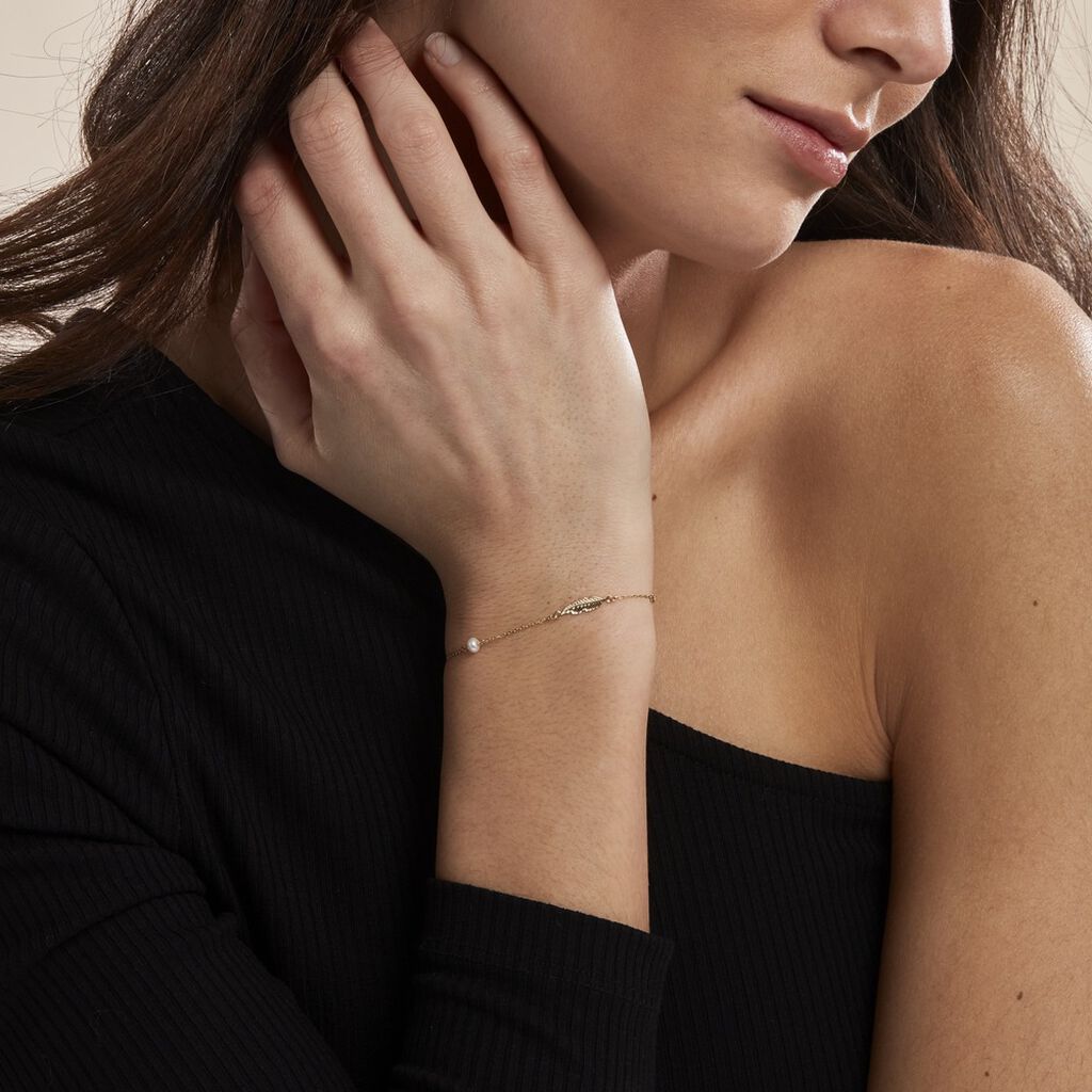Bracelet Juditte Or Jaune Perle De Culture