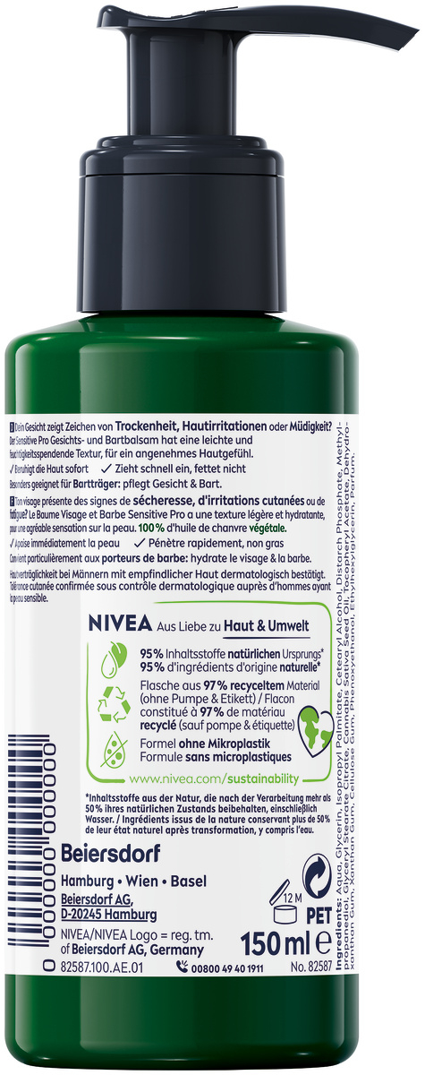 (150ml) Sensitive Pro Gesichts- und Bartbalsam (82587)