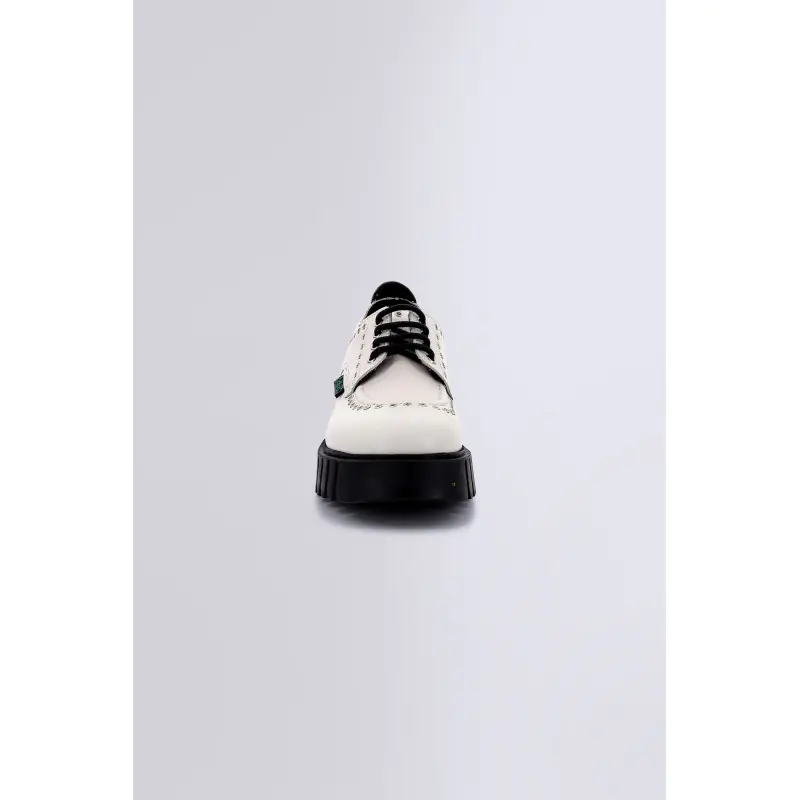 KICK FAMOUS BLANC DERBIES Cuir Femme
