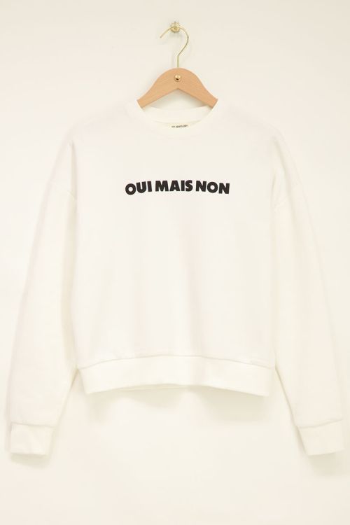 Witte sweater oui mais non