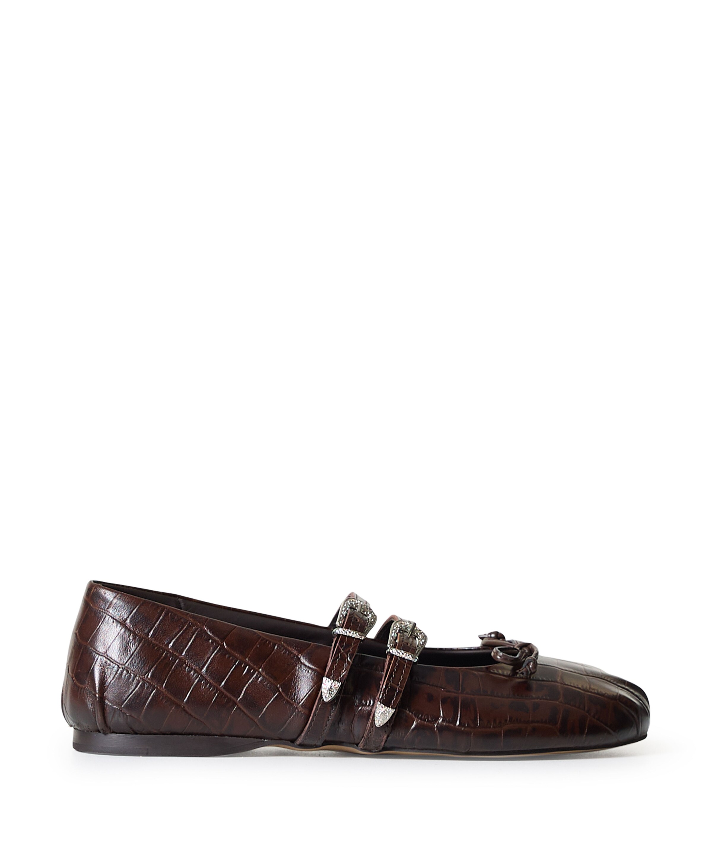 Posa Vita Western dames ballerina's bruin