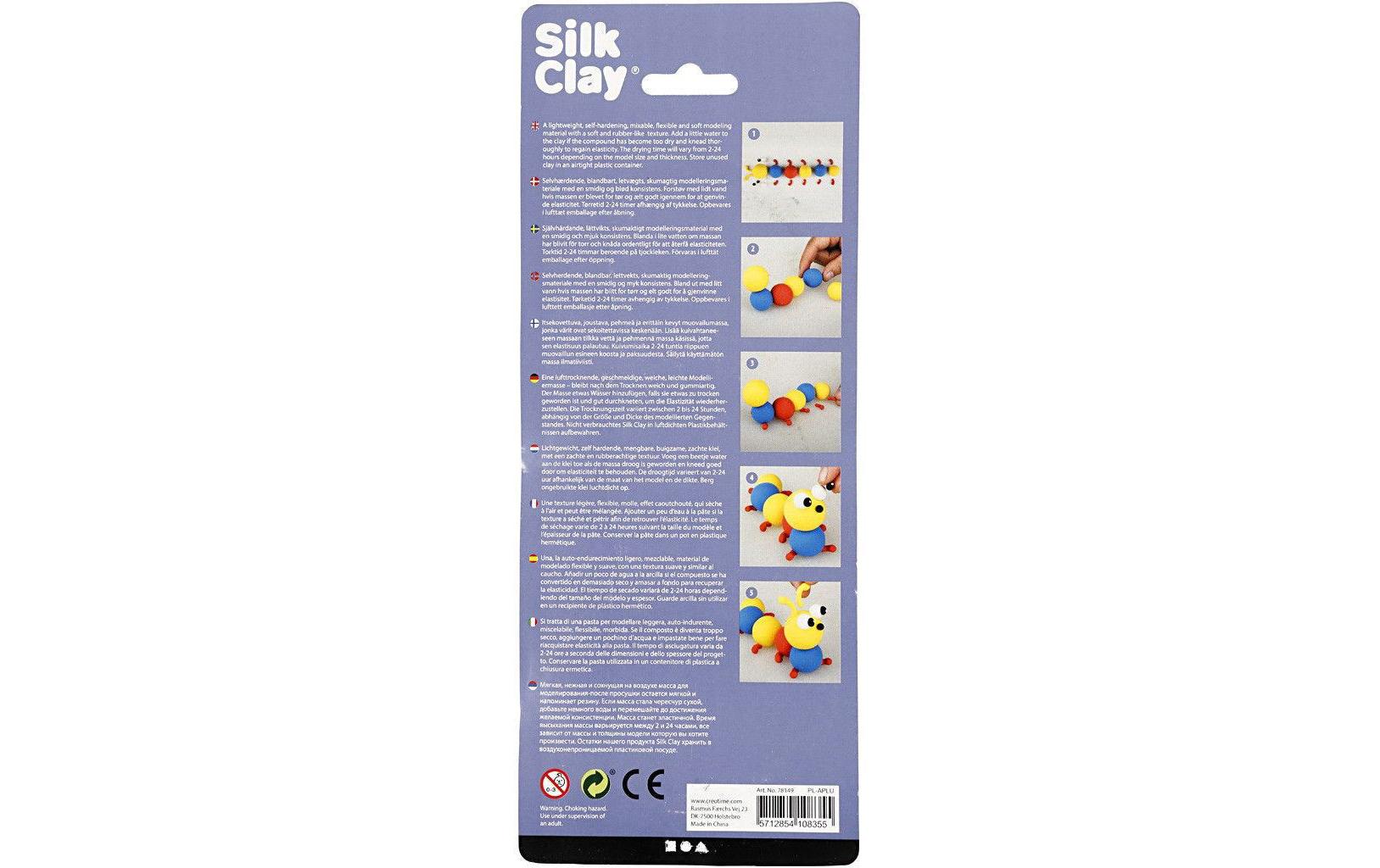 Modellier-Set Silk Clay 3 x 14 g Gelb; Rot; BlauAufbewahrung Silk Clay