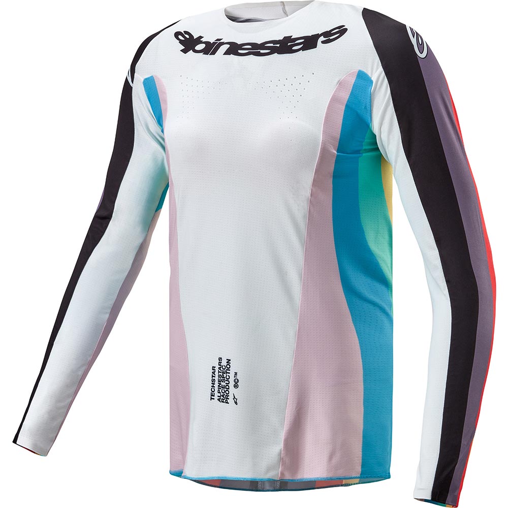 Alpinestars - Maillot femme Stella Techstar Blanc / Noir / Multicolore