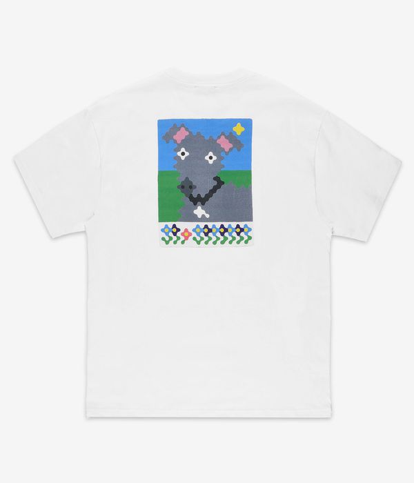 Blue Flowers Patsy T-Shirt (white)