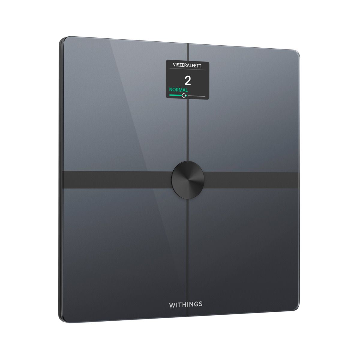 Withings Body Smart schwarz Personenwaage Körperwaage aus Glas WLAN Bluetooth