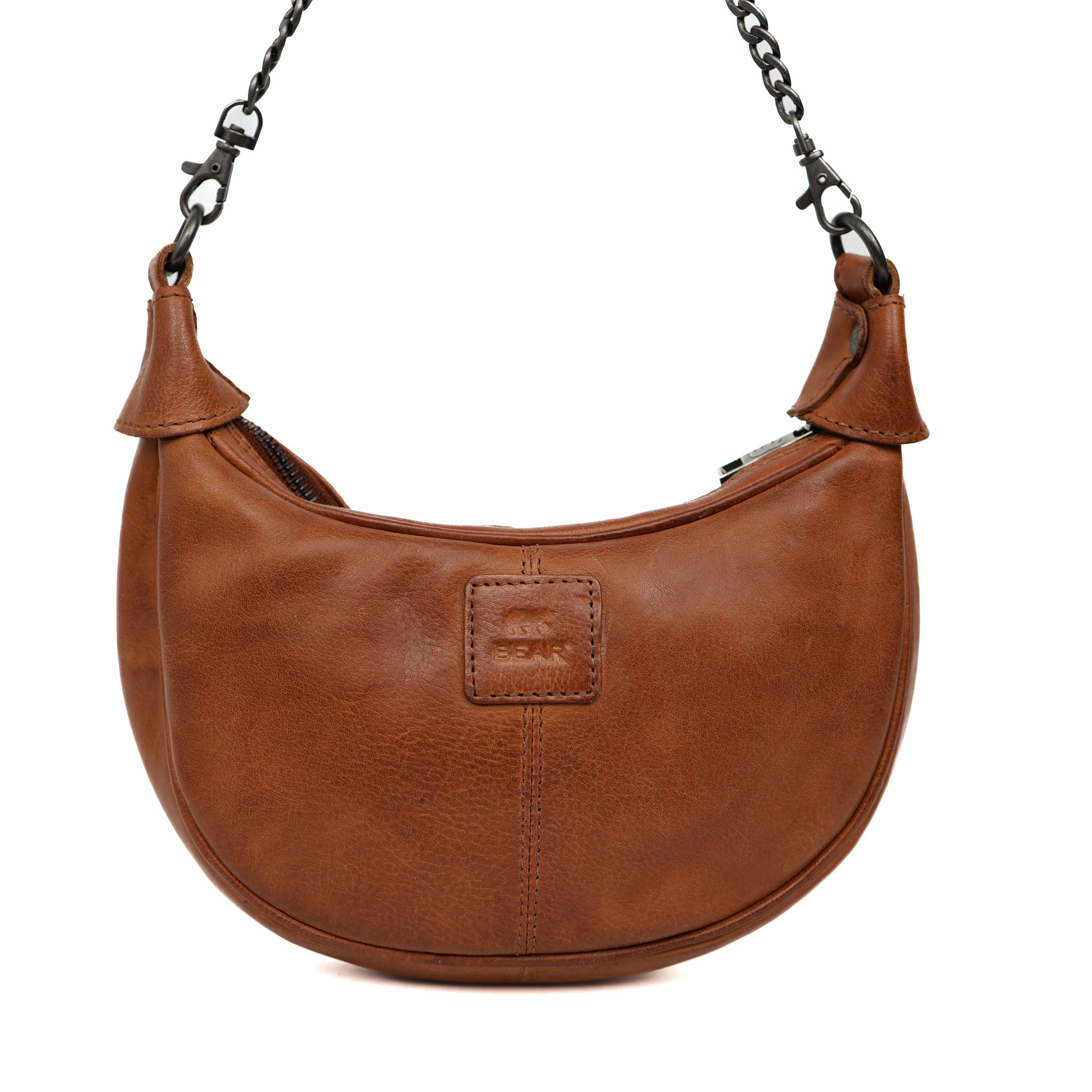 Hand-/schoudertasje met ketting 'Amira' cognac COGNAC