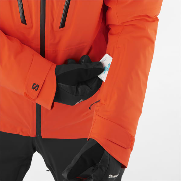 Veste de ski SALOMON BRILLIANT JACKET CHERRY TOMATO