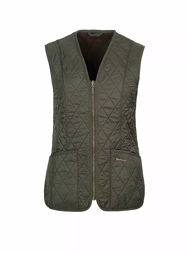 BARBOUR Steppgilet FLEECE BETTY olive