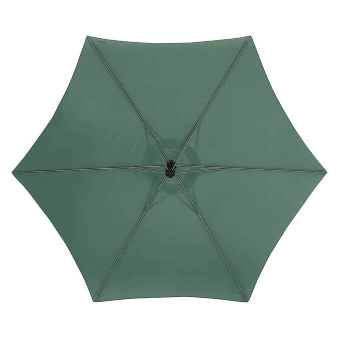 Parasol déporté rond MANOA Vert olive