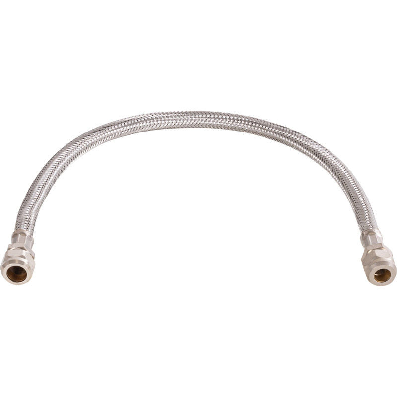 BPE RVS flexibele slang 50cm 12mm knel x 10mm knel
