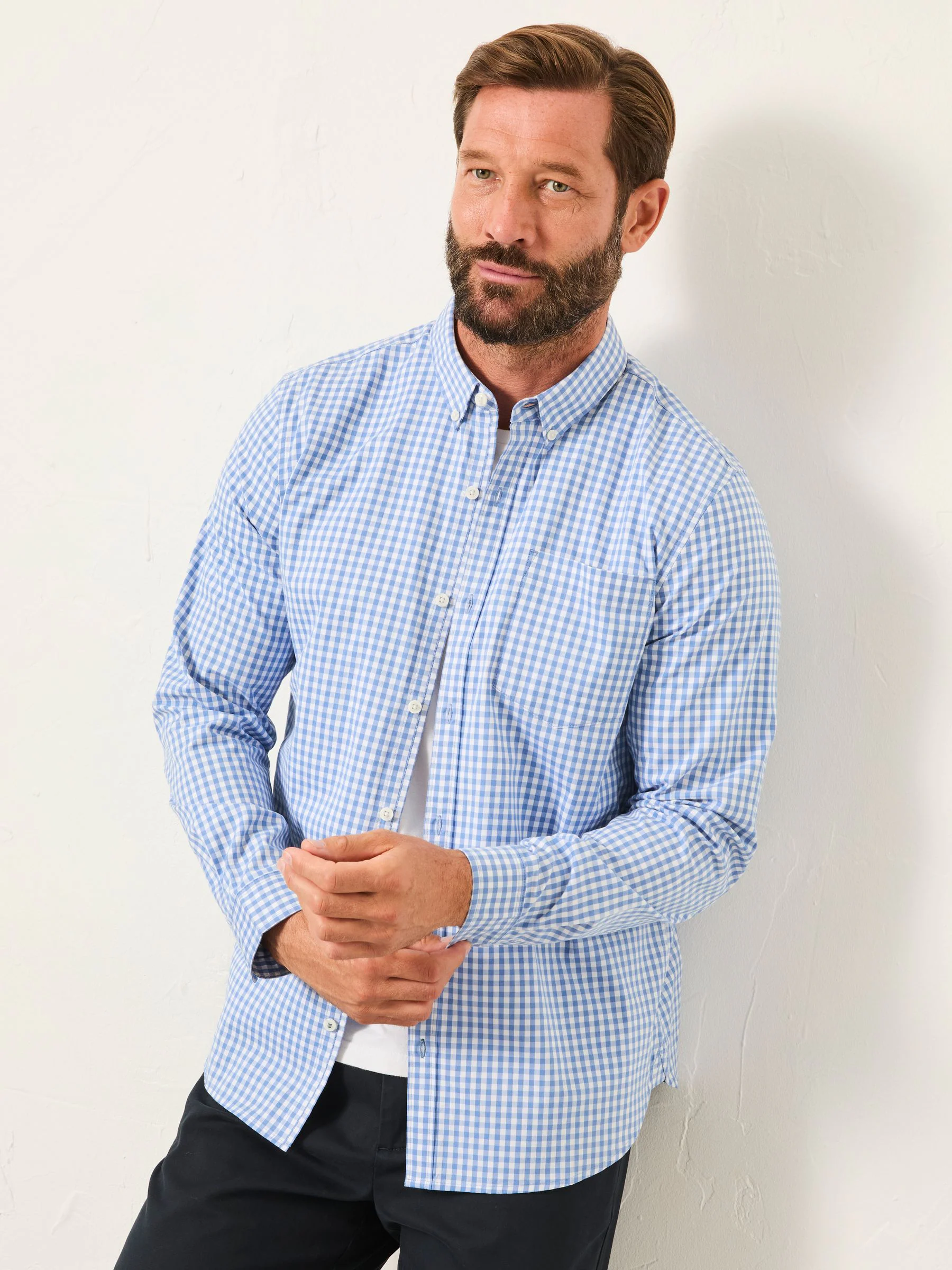 FatFace Long Sleeve Gingham Check Shirt