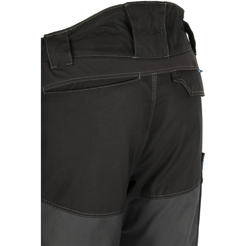 Portwest WX3 stretch werkbroek met holsterzakken + gratis kniestukken 48 grijs/zwart*